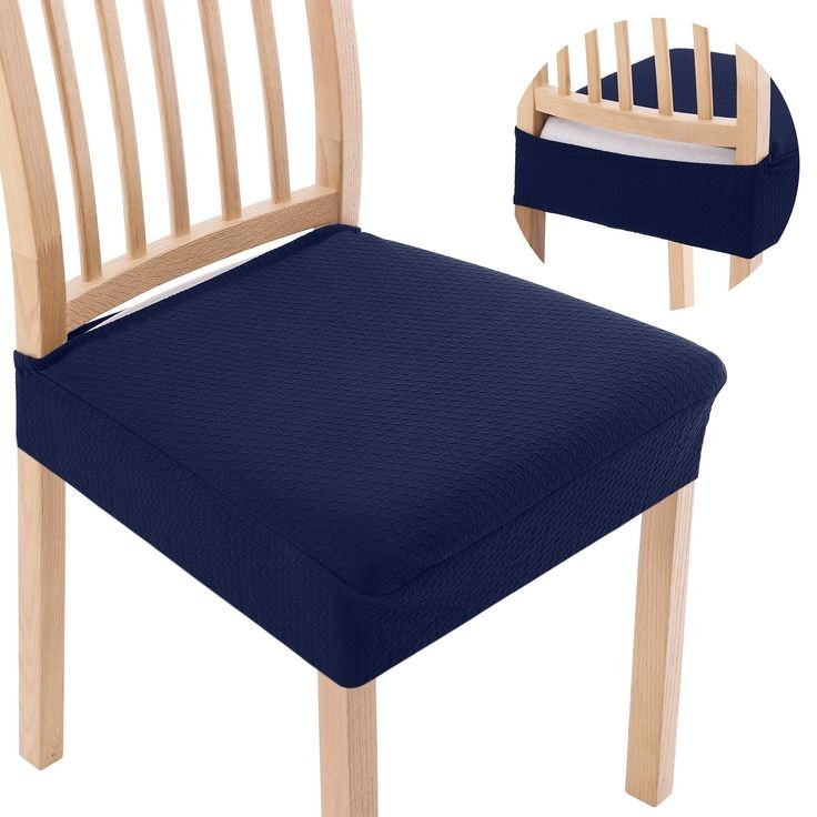 Forro sentadero silla azul